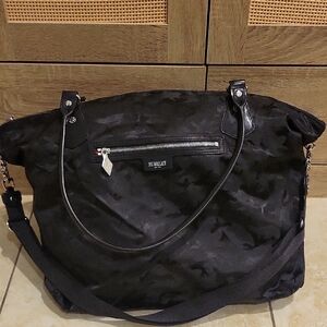 Mz Wallace Chelsea Weekender Black Camouflage Tote
